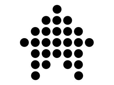 Up Arrow from Dots Logo Template