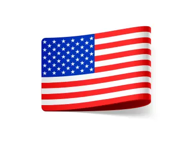 USA Sticker Flag Logo