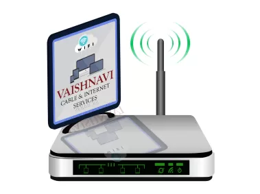 Vaishnavi Cable & Internet Services by Fusion Arts Logo