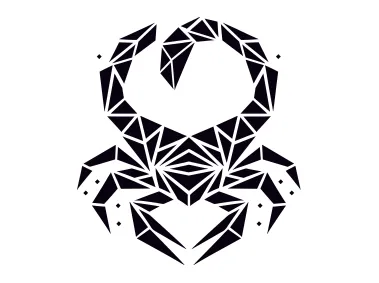 Vector Abstract Geometric Scorpion Logo Template