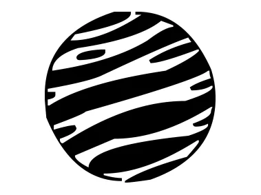 Vector Black Planet Logo Template