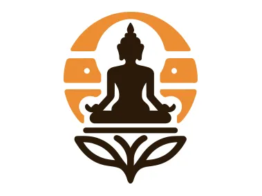 Vector Buddha Silhouette Logo Template
