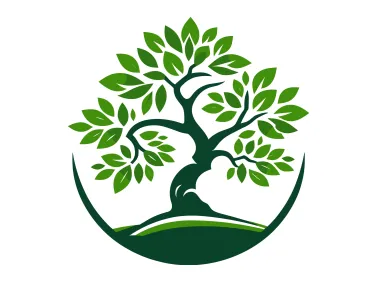 Vector Japanese Bonsai Tree Logo Template