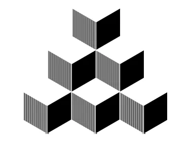 Vector Necker Cubes Logo Template