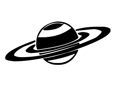 Vector Saturn PNG Logo Template
