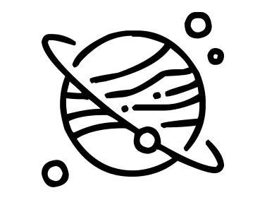 Vector Saturn Logo Template