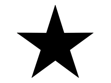 Vector SVG Black Star Logo Template