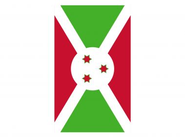 Vertical Flag of Burundi Logo