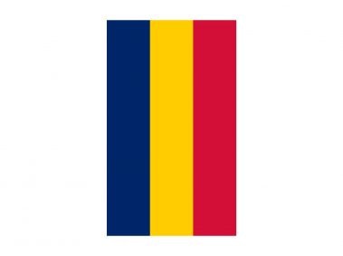 Vertical Flag of Chad Logo