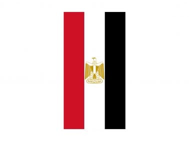 Vertical Flag of Egypt Logo