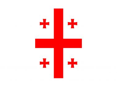 Vertical Flag of Georgia Logo
