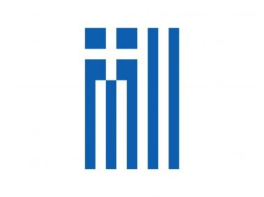 Vertical Flag of Greece Logo