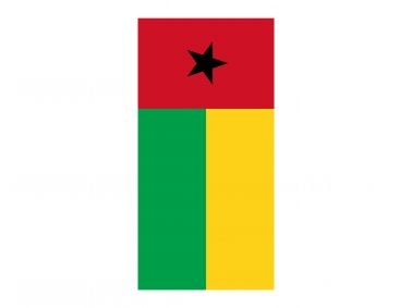 Vertical Flag of Guinea-Bissau Logo