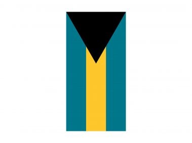 Vertical Flag of the Bahamas Logo