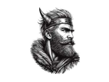 Viking Warrior Vector