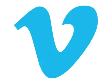 Vimeo V Icon Blue Logo