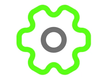 Wavy Gear Icon
