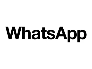 WhatsApp Wordmark Black Logo