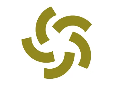 Whirlpool Star Shape Logo Template