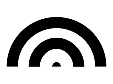 Wifi Wireless Internet Signal Shape Logo Template