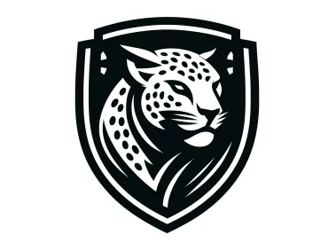 Wild Jaguar in Shield Logo Template