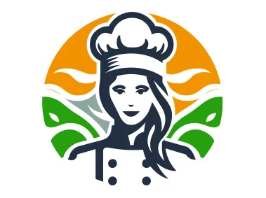Woman Chef Logo Template