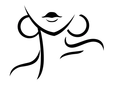 Woman Face Logo Template