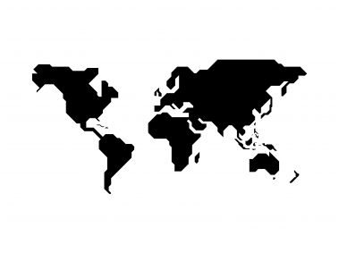 World Map Icon Logo