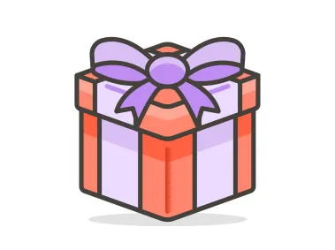 Wrapped Gift Box Emoji Icon