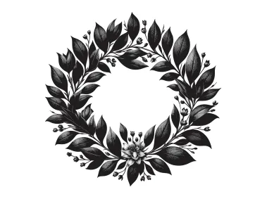 Wreath Design Logo Template
