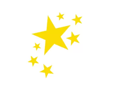 Yellow Stars Logo Template