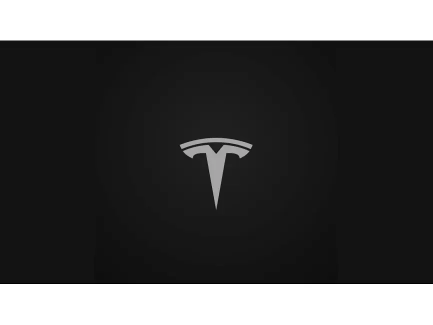 Tesla T symbol Logo Mockup