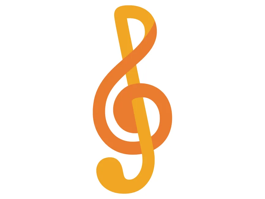 Treble Clef Emoji Icon PNG vector in SVG, PDF, AI, CDR format