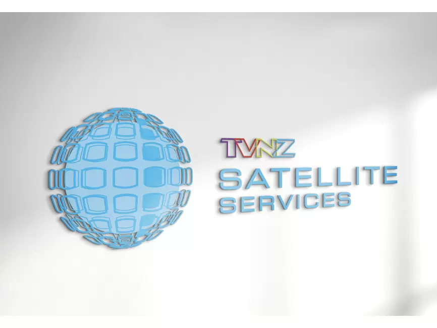 TVNZ Satellite Services Logo Mockup