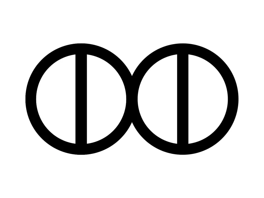Two circles and bars Ukrainian National Party Logo