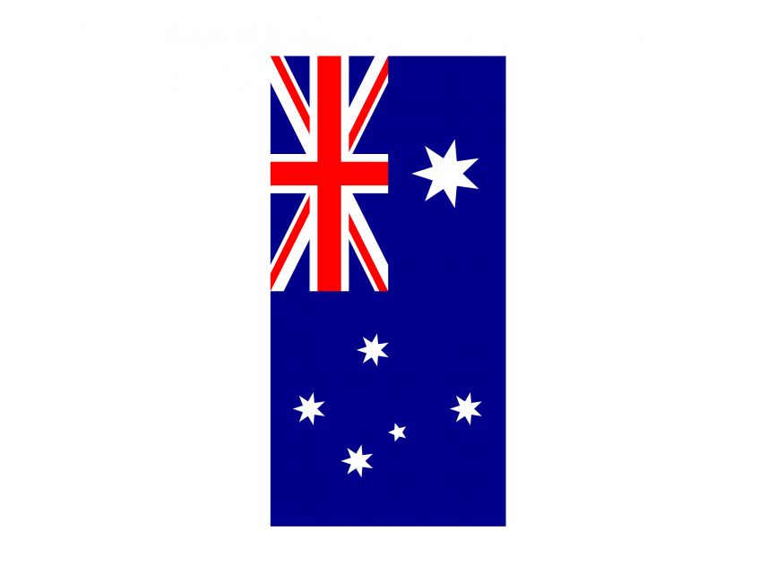 Vertical Flag of Australia Logo
