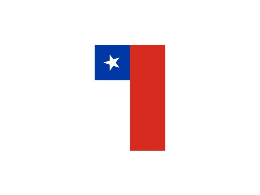 Vertical Flag of Chile Logo