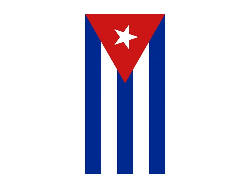 Vertical Flag of Cuba Logo