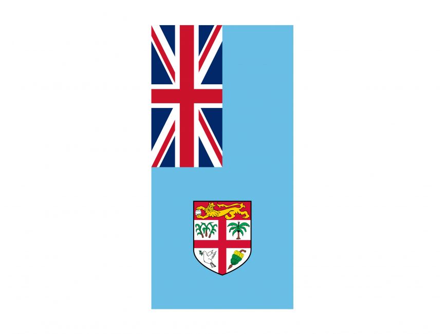 Vertical Flag of Fiji Logo