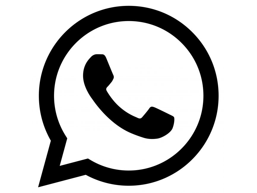 WhatsApp Glyph Black Logo
