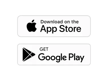 Google Play and App Store Button Black Logo