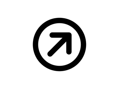 Diagonal Arrow Circle Icon