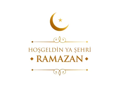 Hoşgeldin Ya Şehri Ramazan Mesaj Vector